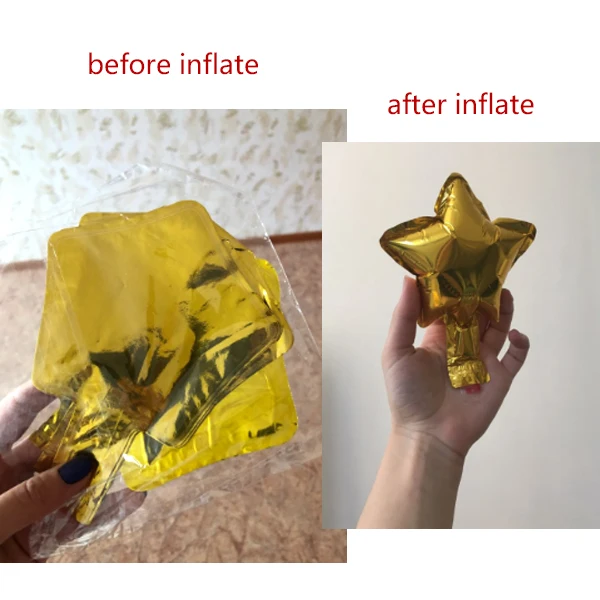 

10/20pcs/lot 5/10inch Star Heart Foil Balloons Wedding Birthday Party Backdrop Decor Air Inflatable Globos Child Gift Toy Supply