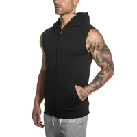 fashion mens casual hoodies zipper tank tops hooded vest men loose summer sleeveless hoodies tops undershirts