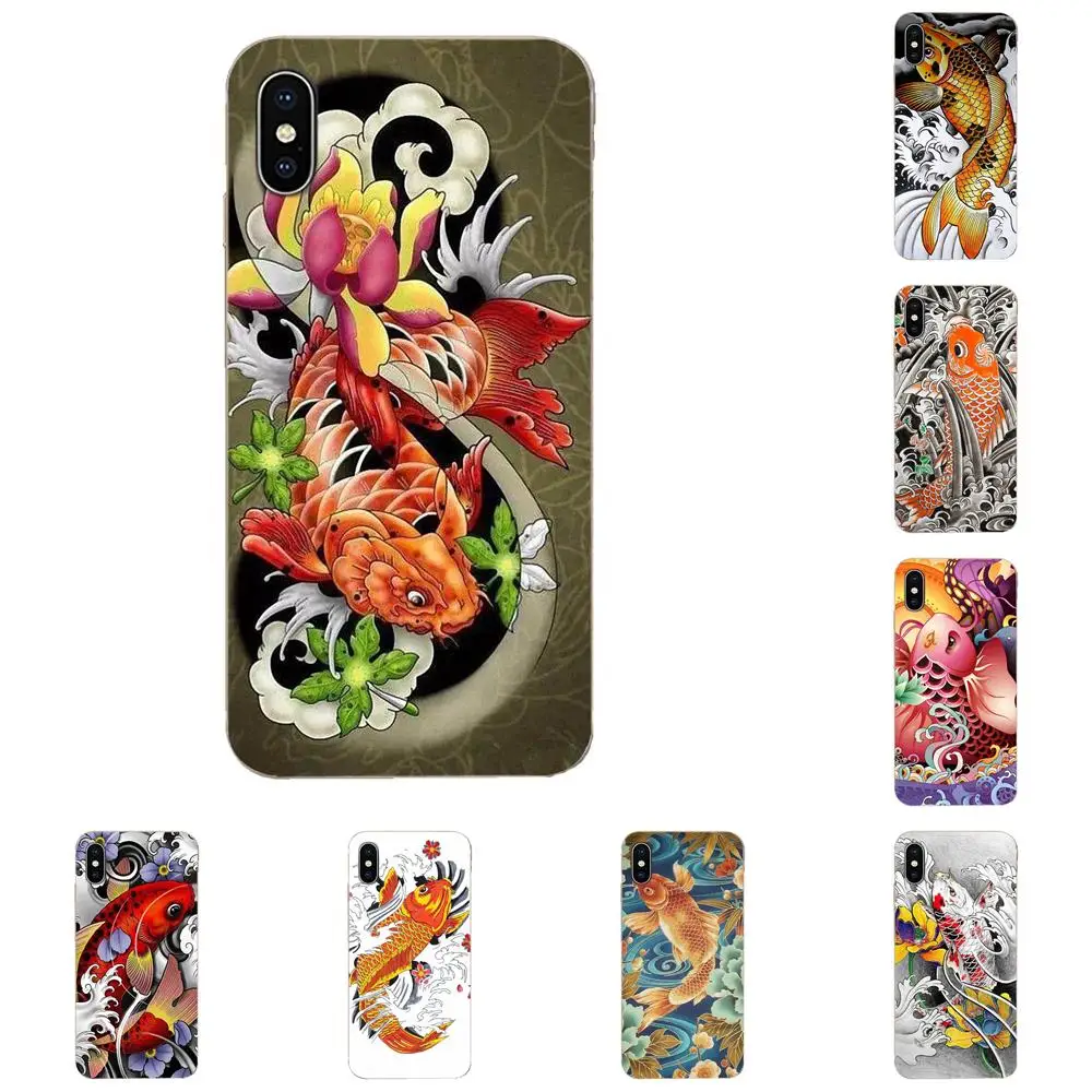 Японская японская Татуировка Koi Fish для Huawei Honor 4C 5A 5C 5X 6 6A 6X 7 7A 7C 7X 8 8C 8S 9 10 10i 20 20i Lite Pro