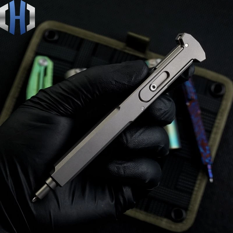 Beli Pena Taktis Titanium Alloy Gun Plug Kepribadian Kreatif Portabel Menulis EDC Alat Pertahanan Pena