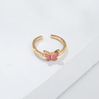 vg 6ym new fashion trend butterfly ladies ring with the same birthday gift alloy jewelry wholesale direct sales