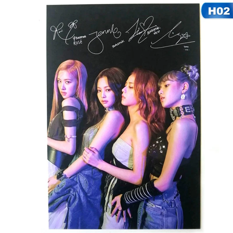 2 16,9*11,5 см KPOP Blackpink Ablum картина фото карты ЛОМО карта картина открытка украшение канцелярские принадлежности для поклонников подарок - Цвет: 2