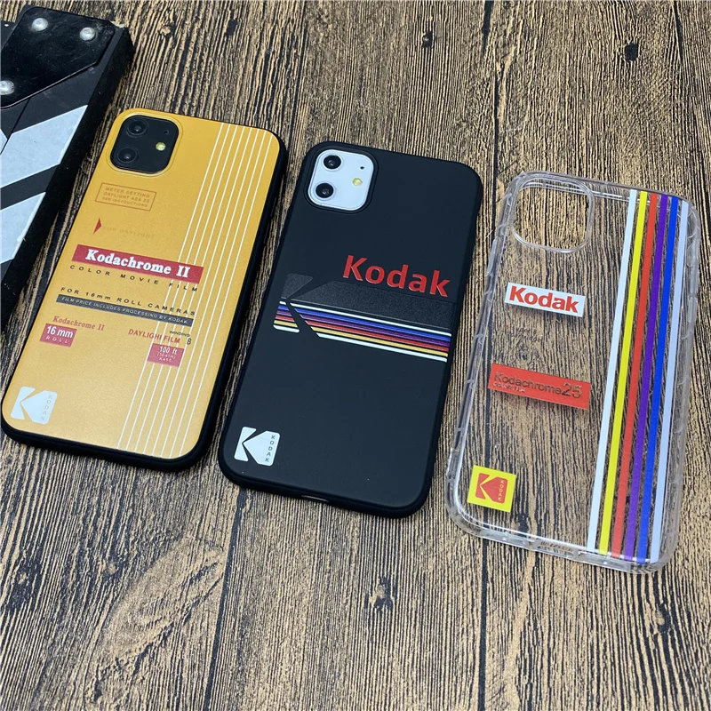Мягкий силиконовый чехол Kodak для Iphone 12 MINI 11 Pro X Xs Max Xr 8 7 6 6s Plus SE|Бамперы| |