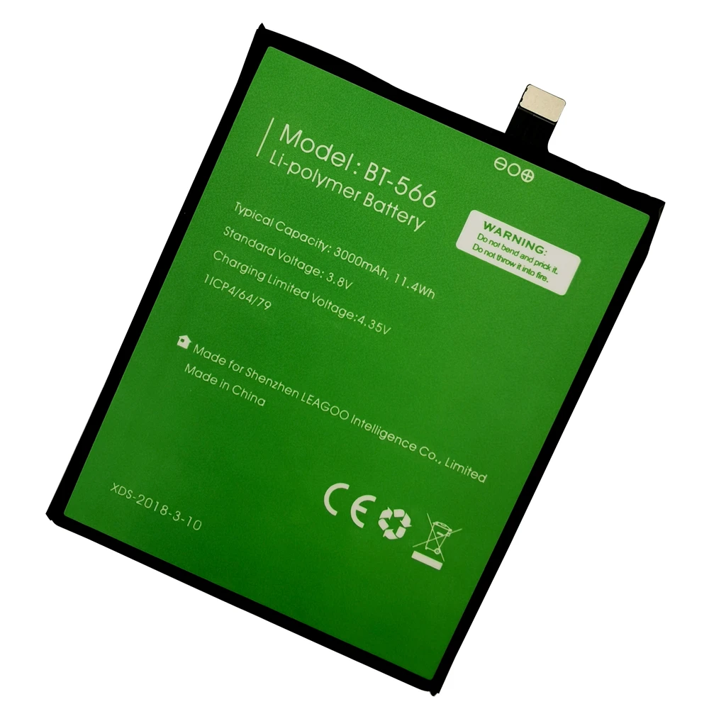100 original bt 565bt 566 3000mah battery for leagoo kiicaa mix t5 t5c bt565bt566 mobile smart phone parts batterie batteries free global shipping