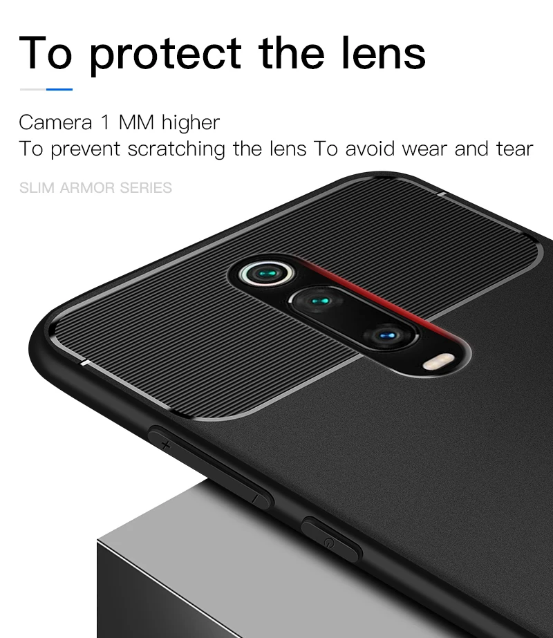 For Xiaomi 9T Pro phone case luxury armor business soft shell for Redmi 6A 7A 8A Pro GO K20 NOTE 7 8 pro can wireless charging