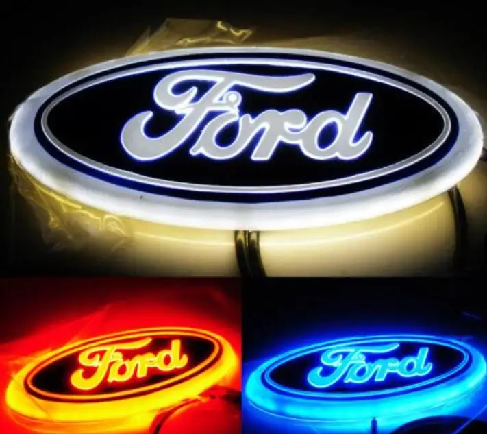 

Led Car Emblem Badge Light For Ford Focus 2 3 Kuga Fusion Fiesta Escape Ranger Mustang Mondeo Galaxy Badge Logo Light 14.5cm