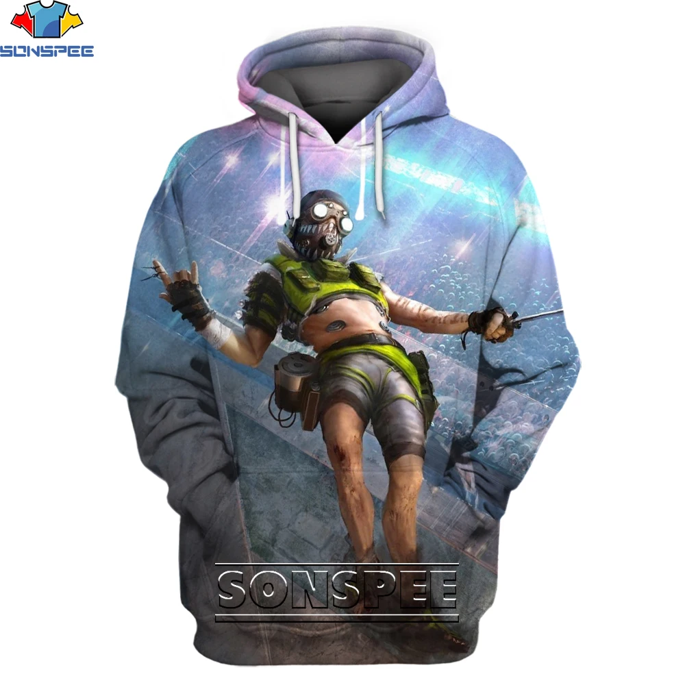 

SONSPEE 2021 New Fashion Casual Apex Legends Boys' Hoodie 3D Printing Streetwear Suit Boys and Girls Loose Oversized Top