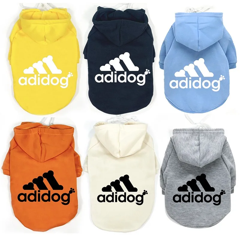 

2023 Drawstring Winter Pet Dog Clothes Warm Letter Design Pet Dog Hoodies Pullover For Small Medium Dogs Sweater Chihuahua Dog