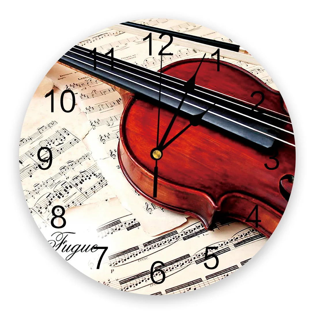 Настенные часы на скрипке музыкальные украшения для дома современная кухня