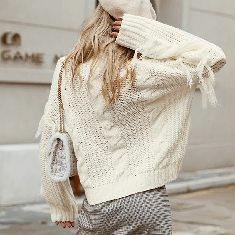 Элегантный 2019 осенне-зимний свитер с черепашками женские вязаные свитера