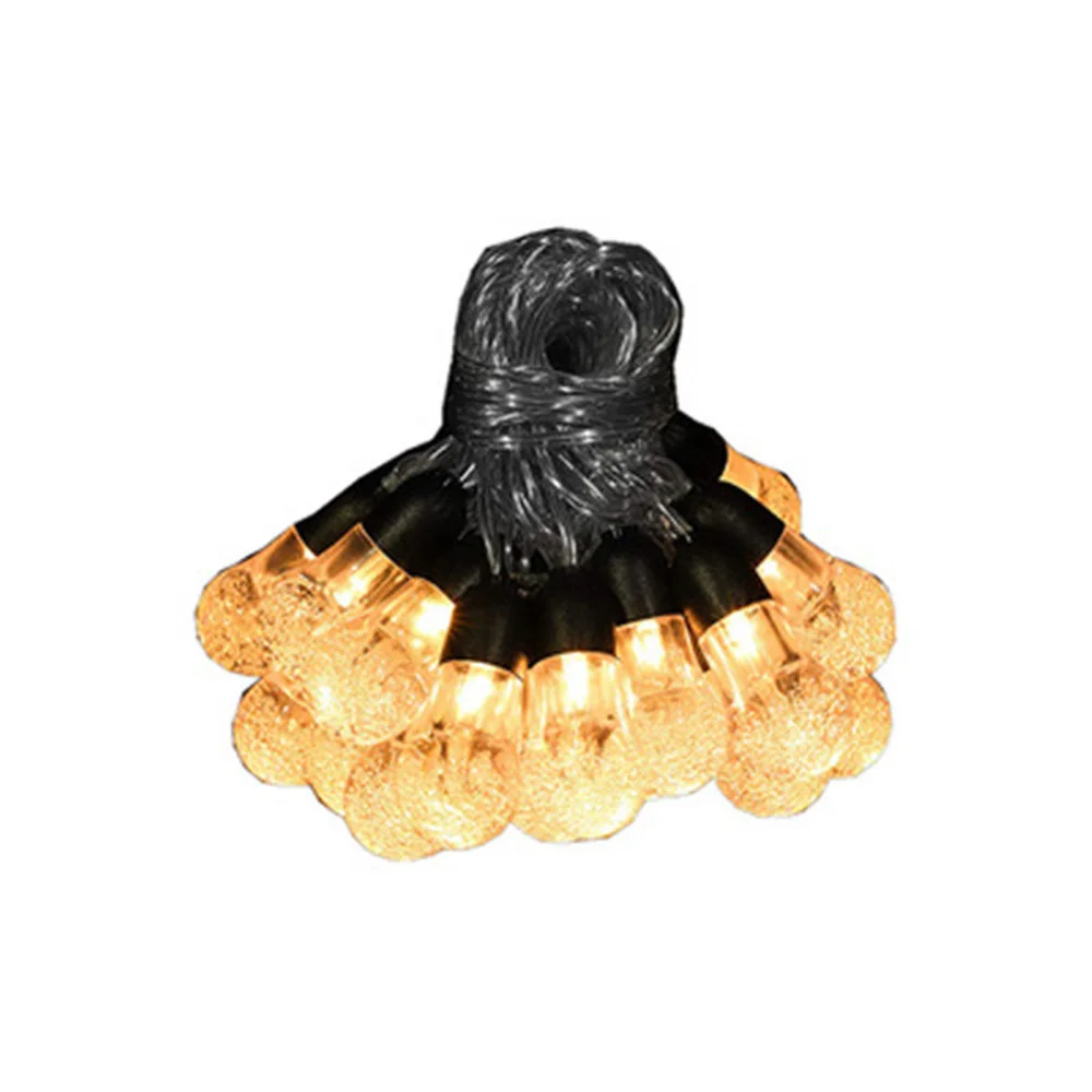 

2021 G40 30 LEDS Crystal Ball 8.8M Solar Lamp Power LED String Fairy Lights Solar Garlands Garden Christmas Decor for Outdoor