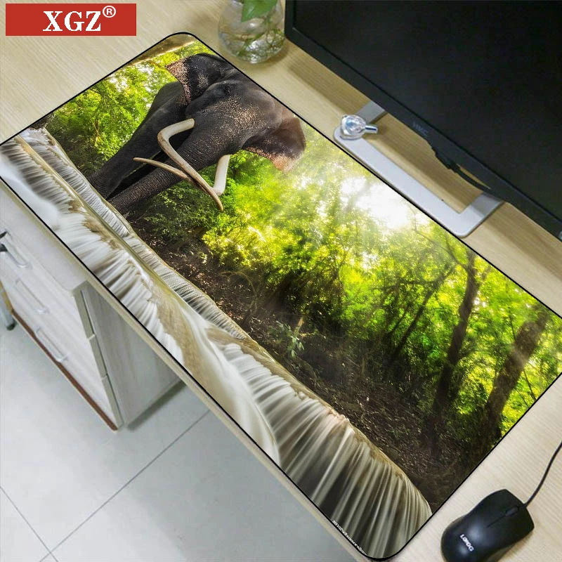 

XGZ Animal Elephant Keyboard Game Large Mouse Pad Player Accessories Mouse Pad Desk Pad Non-slip Xxl Gaming PC Best Seller Pc