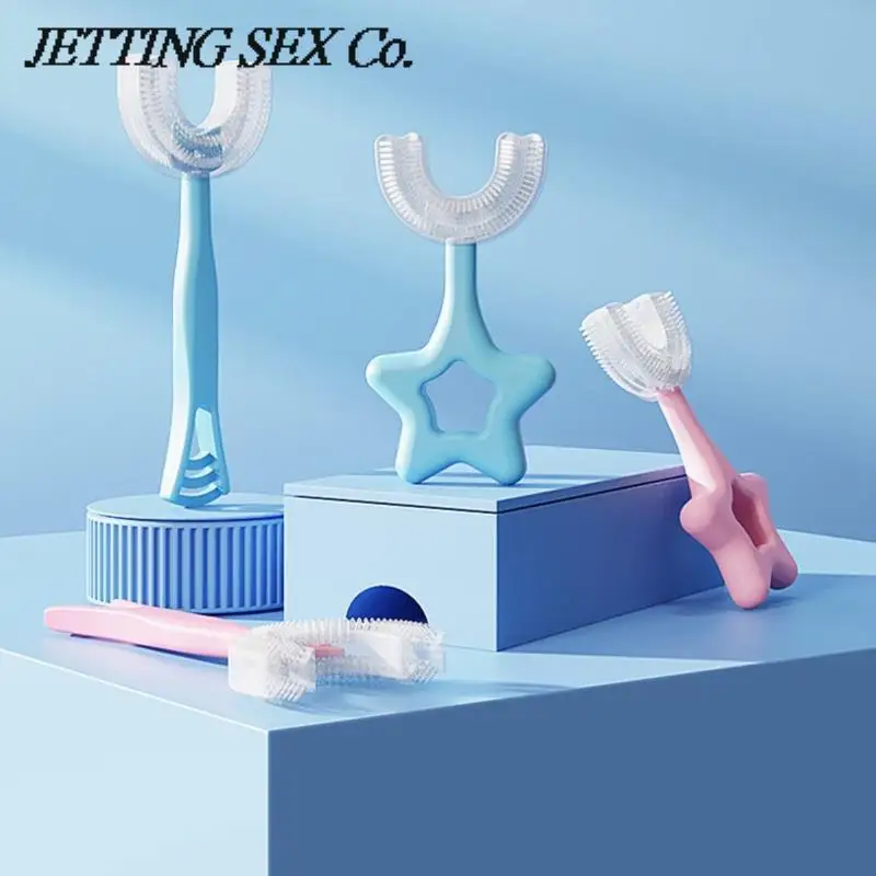 

Baby Mouth Toothbrush Children's Teeth Oral Care Cleaning Silicone Baby U-Shaped