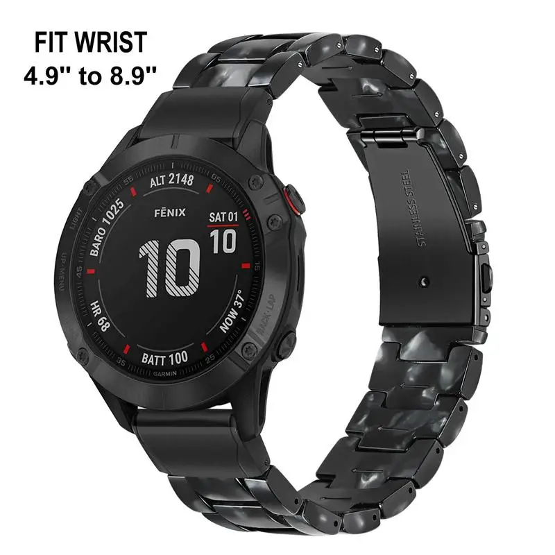 Quick Fit смолы ремешок для часов 22 мм для наручных часов Garmin Fenix 6/6 iPad Pro/5/5 Plus/Forerunner 945/935/подход S60/инстинкт ремешок для часов