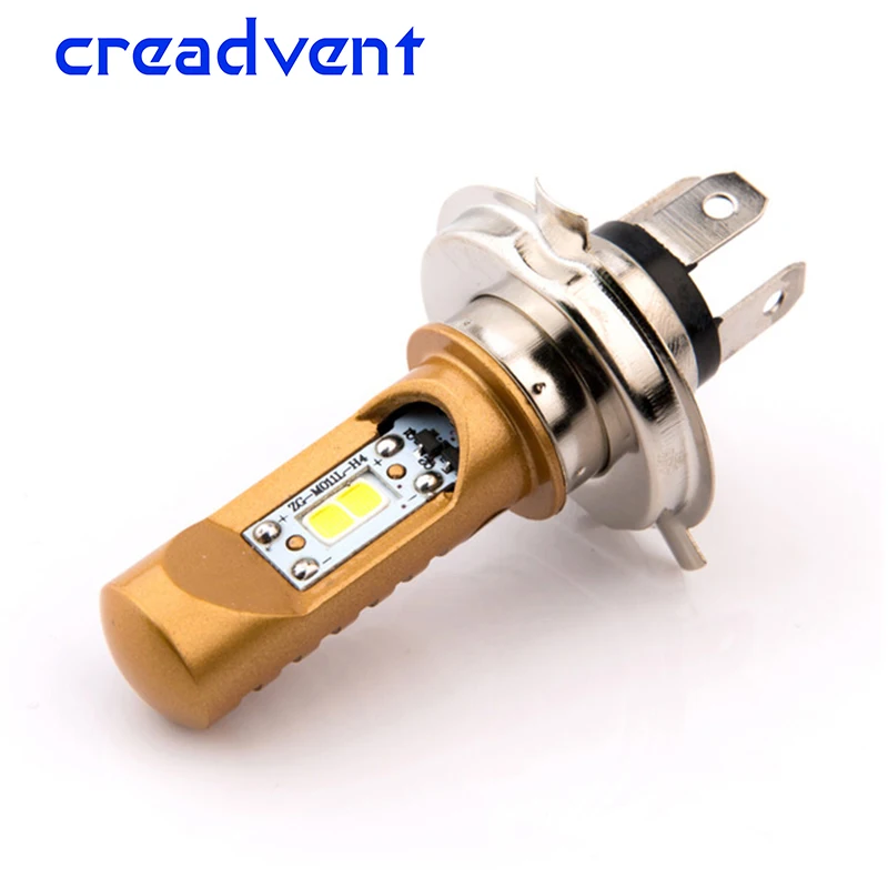 Фары Creadvent для мотоцикла 8 Вт светодиодные фары H4 HS1 скутера Аксессуары COB 12 В