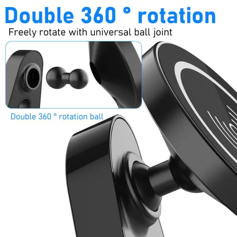 

Newest Magnetic Wireless Car Charger Mount For IPhone 12 Pro Max 15W Fast Charging Wireless Charger Car Air Outlet Phone Holder