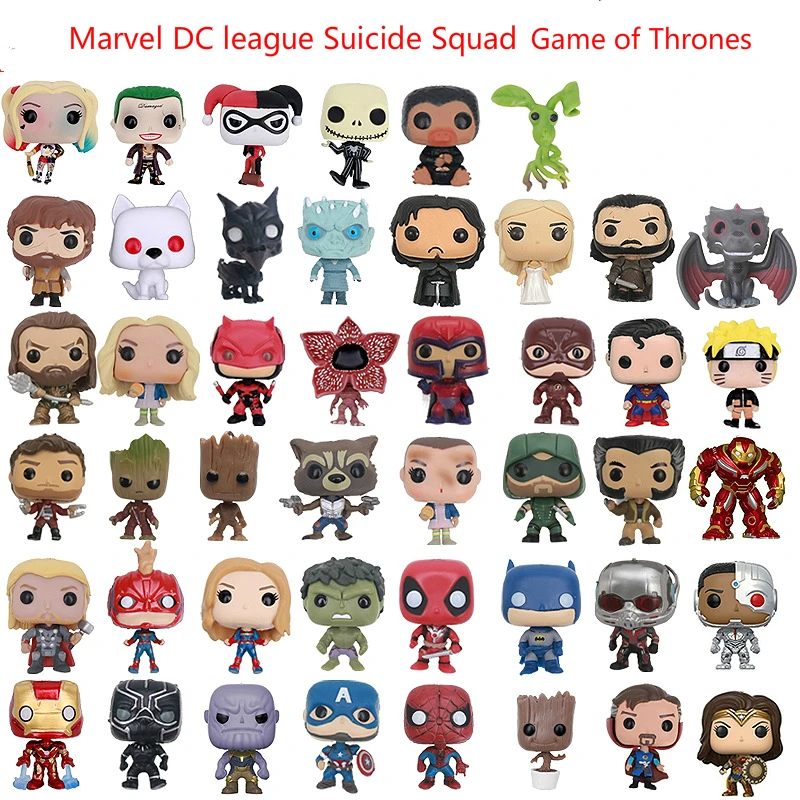 FUNKO POP брелок Marvel dragon ball Капитан Америка вещи Человек-паук Сейлор Мун Игра