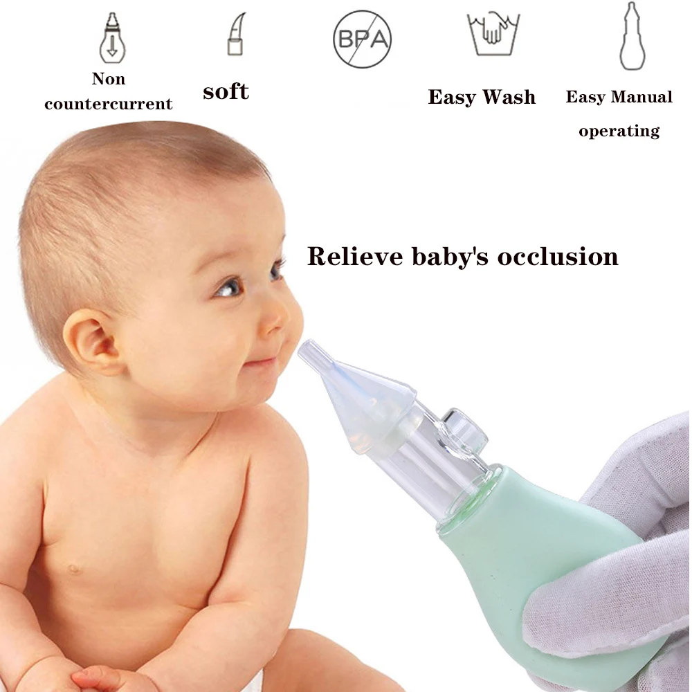 Ручной детский Назальный аспиратор присоска для носа слизи полипропиленовый