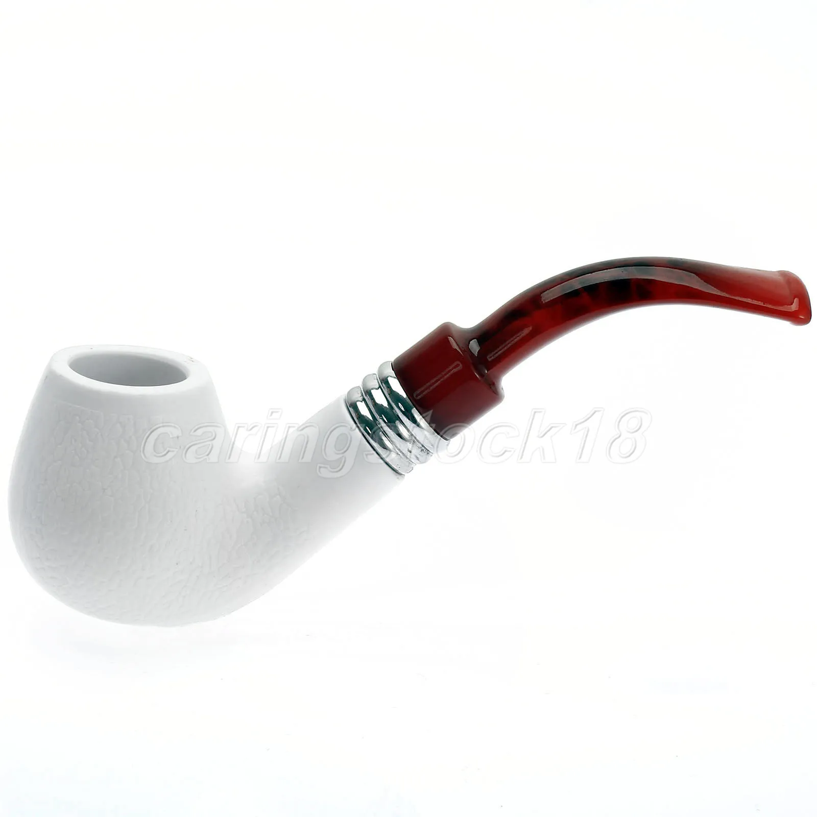Новая смола + акриловая трубка для курения табака красный плюс белого цвета (14 см)