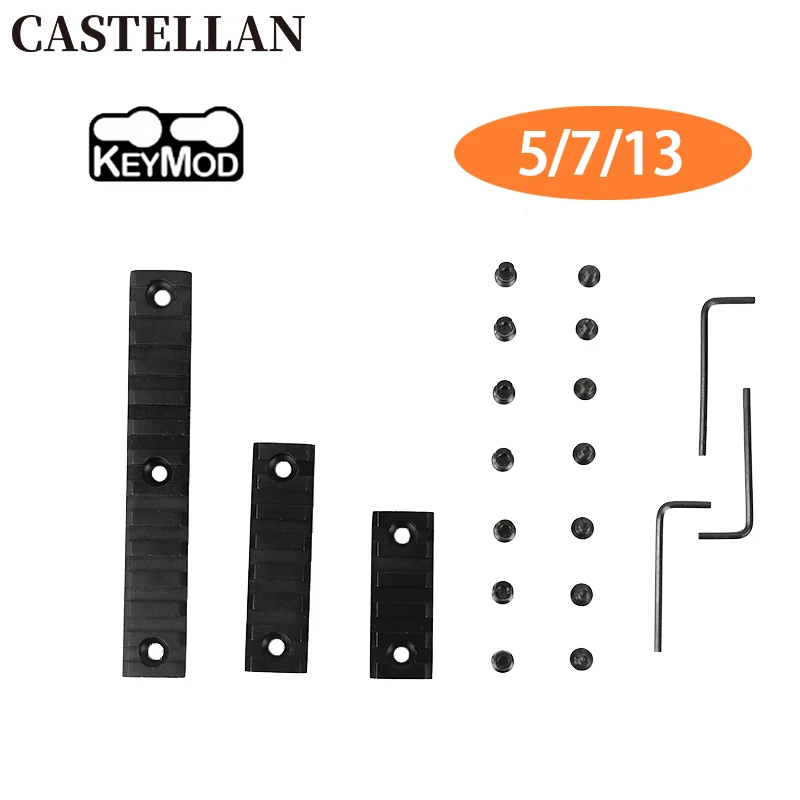 KeyMod рельсовое крепление адаптер 5/7/13 слот алюминиевые секции - Цена: 326.82