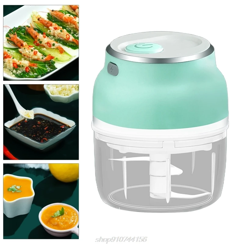 

Mini Portable Electric Garlic Speedy Chopper Spiral Shredder Food Processor Onion Fruit Cutter Press Mincer USB N3 20 Dropship