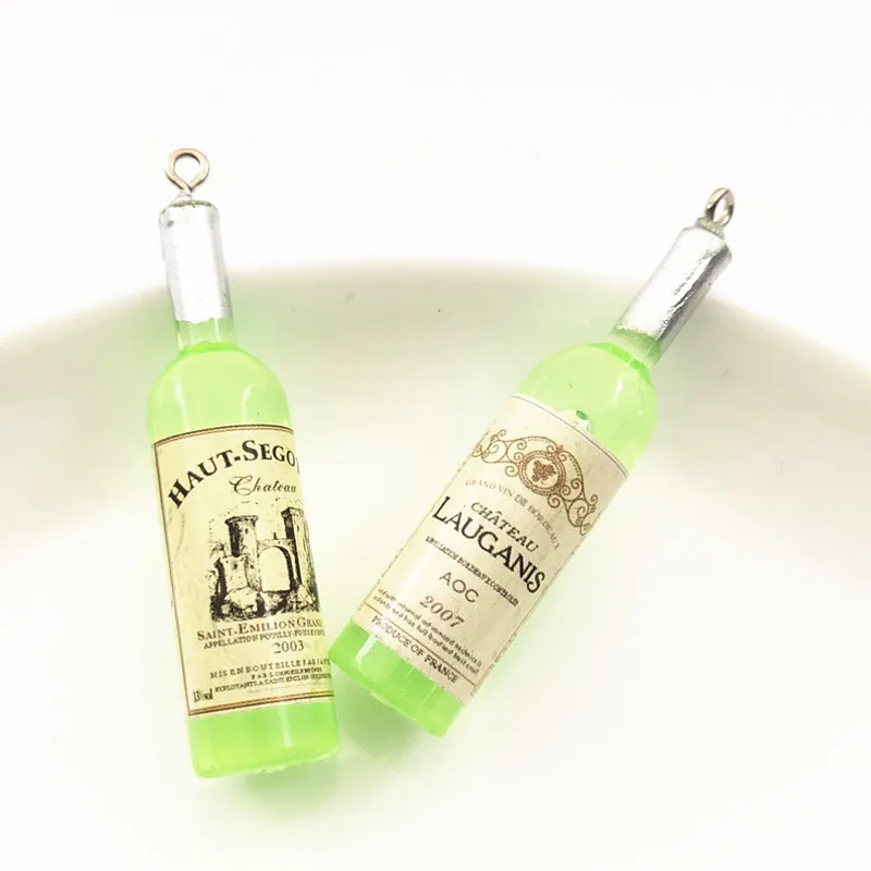 5 шт. акриловые подвески в виде бутылки вина подвесные Подвески ручной работы