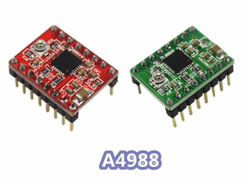 100PCS 3D Printer Parts StepStick DRV8825/A4988 Stepper Motor Driver Carrier Motherboard Reprap 4-layer PCB Ramps Replace A4988 - купить по