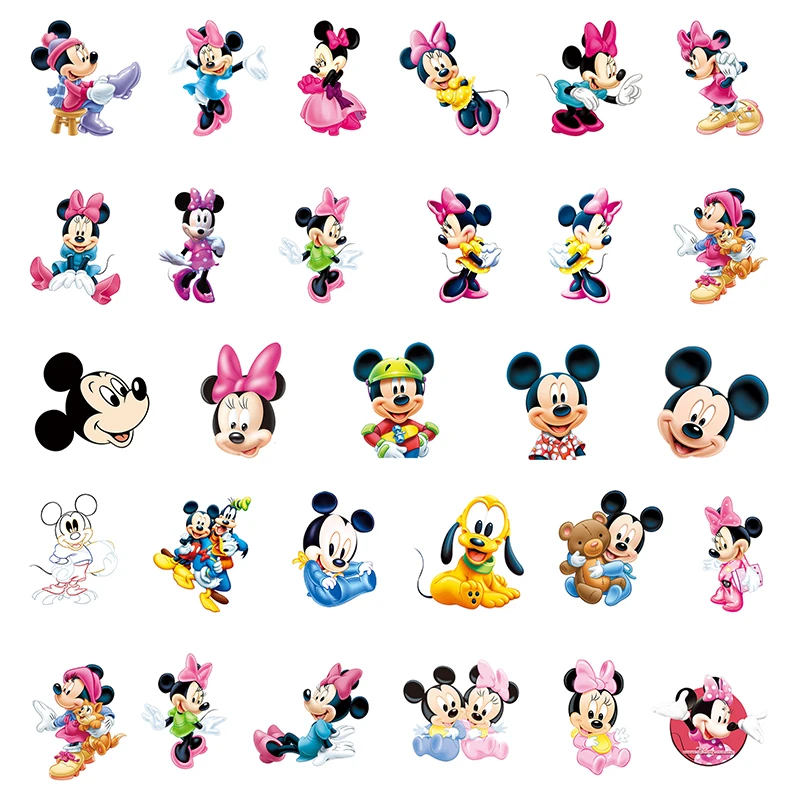 

Disney Funny Mickey Minnie Mouse Couple Epoxy Resin Non-porous Charms Acrylic Jewelry Findings For DIY Cartoon Earrings Jewelry