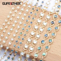 gufeather c102diy accessoriespass reachnickel free18k gold platedchainzircondiy bracelet necklacejewelry making50cmlot