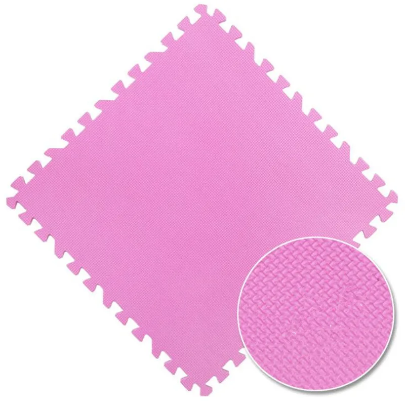 pink Детский коврик-пазл 30*30 см, детский разноцветный игровой коврик-пазл, детский коврик для упражнений, плитка для пола из пены EVA, игровой коврик для спортзала, коврик, игрушки - Цвет: pink