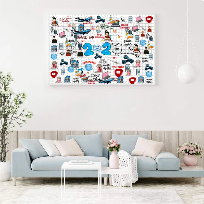 

2021 Commemorative Puzzle Decoration Puzzle 1000 Pieces Assembling Picture Puzzle Toys For Adults Children Kids Home Game Puzzle