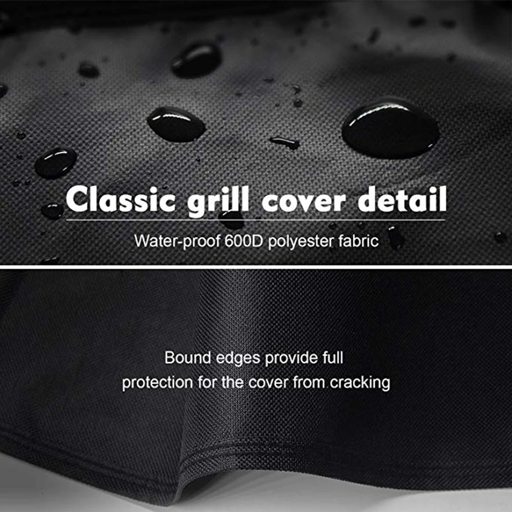 Home Accessories Full Coverage Waterproof Dust Cover Furniture BBQ Grill Garden Practical Polyester For Weber Q3000 Q2000 |