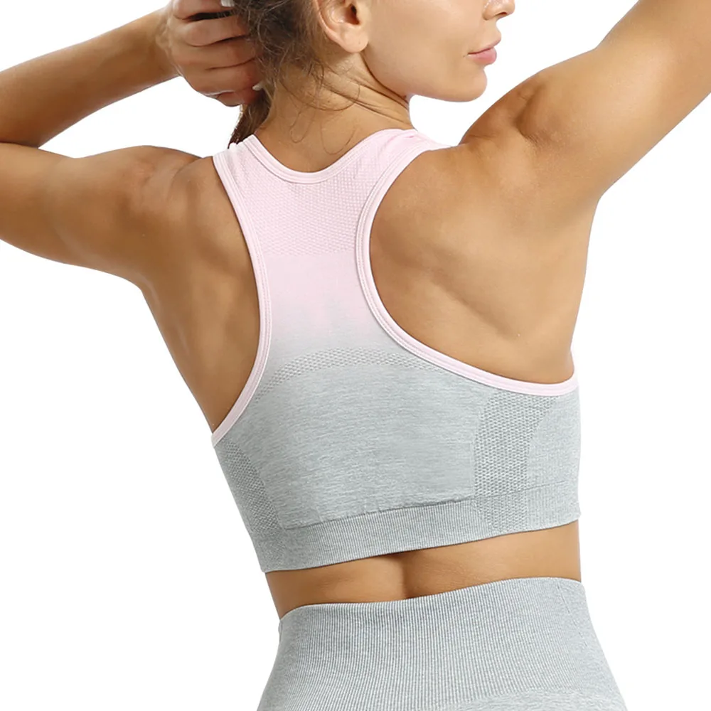 

2PCS Yoga Set Women Seamless sports Set Workout Fitness Gym Sportswear yoga bra+sports Leggings running Sports Set