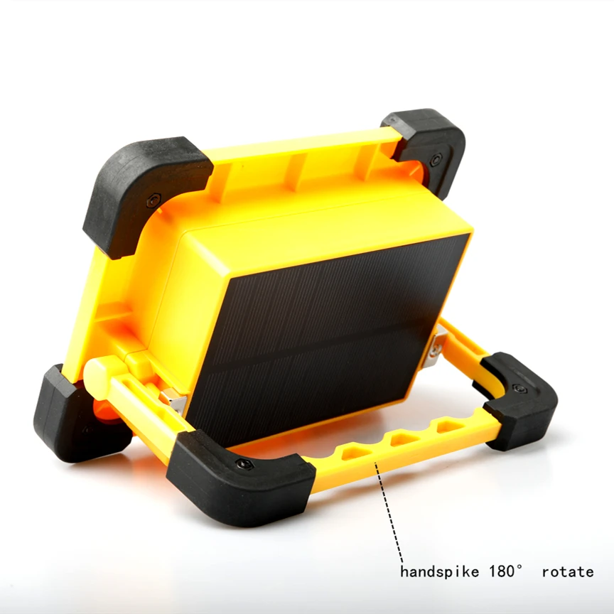 구매 Outdoor New Solar USB Rechargeable Searchlight, Multifunctional Work Light, Emergency Camping Light With Magnet, Floodlight