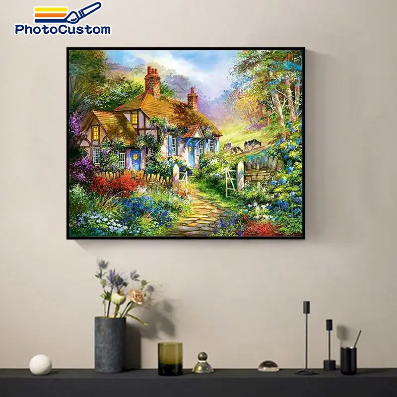 

Набор для рисования по номерам на холсте, домашний декор