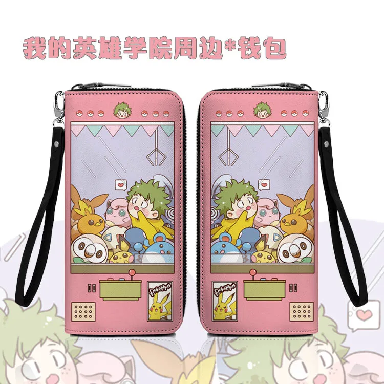 Boku No My Hero academic Cute Shoto Izuku Bakugou милые кошельки на молнии для телефона держатели монет