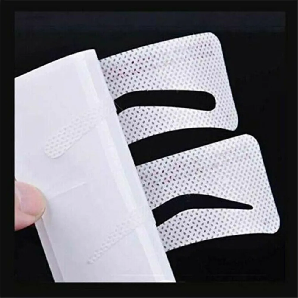 12/24 пар одноразовых нетканых тканей Моделирование бровей шаблон для ухода за