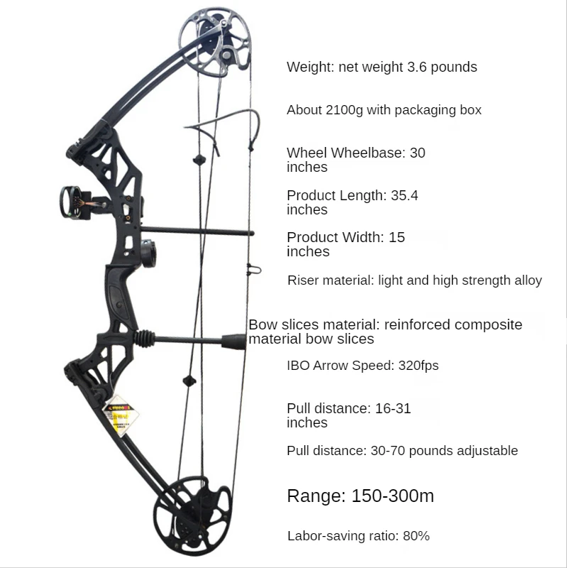 

30-70 Lbs Adjustable Archery Composite Bow Professional Compound Bow Archery Bow Shooting Hunting Suit Wholesale