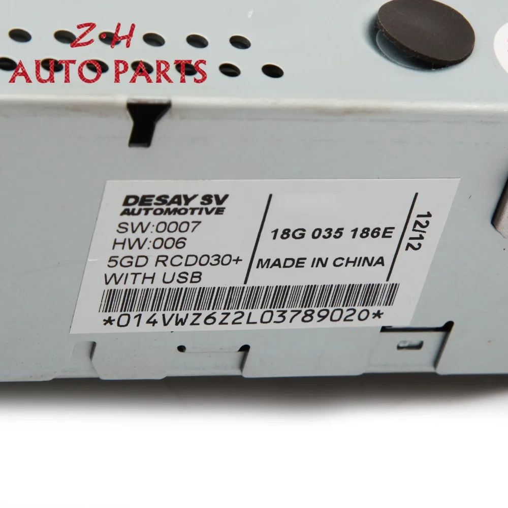 Новинка RCD030 + MP3 плеер автомобильный радиоприемник USB AUX CD вход 5KD 035 181 для VW Jetta Golf MK5