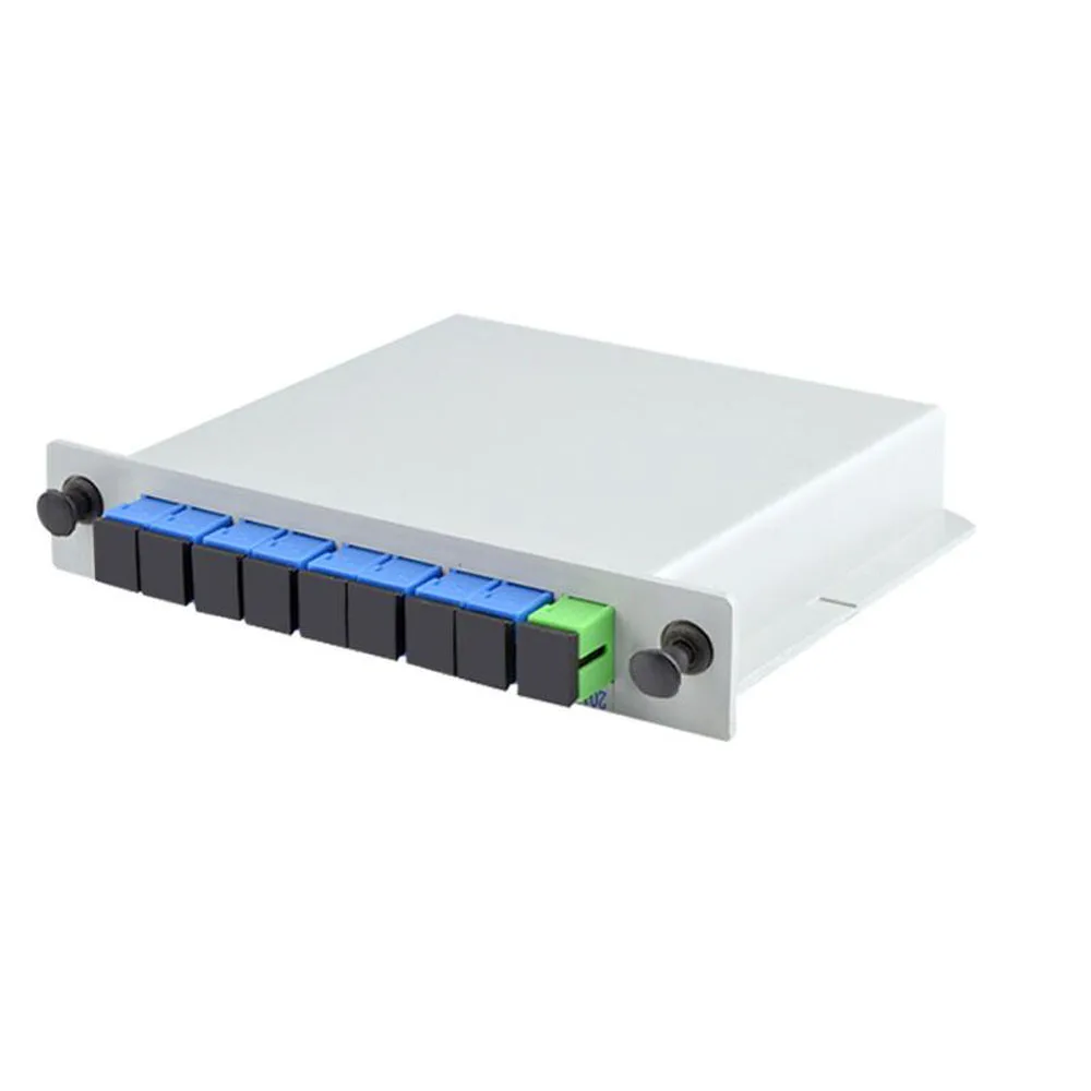 1x8 СПЛИТТЕР LGX коробка кассета карточная вставка SC/APC PLC сплиттер модуль
