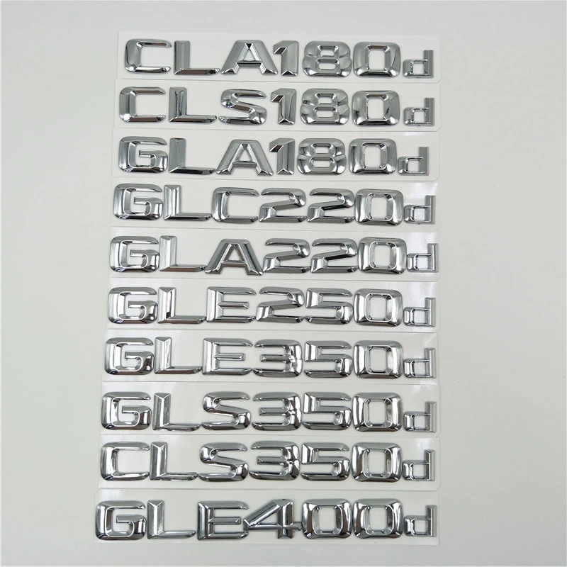 For Mercedes Benz AMG Cla CLA180d CLS180d GLA180d GLC220d GLA220d GLA250d Rear Tail Back Emblem Logo Auto Decals | Автомобили и