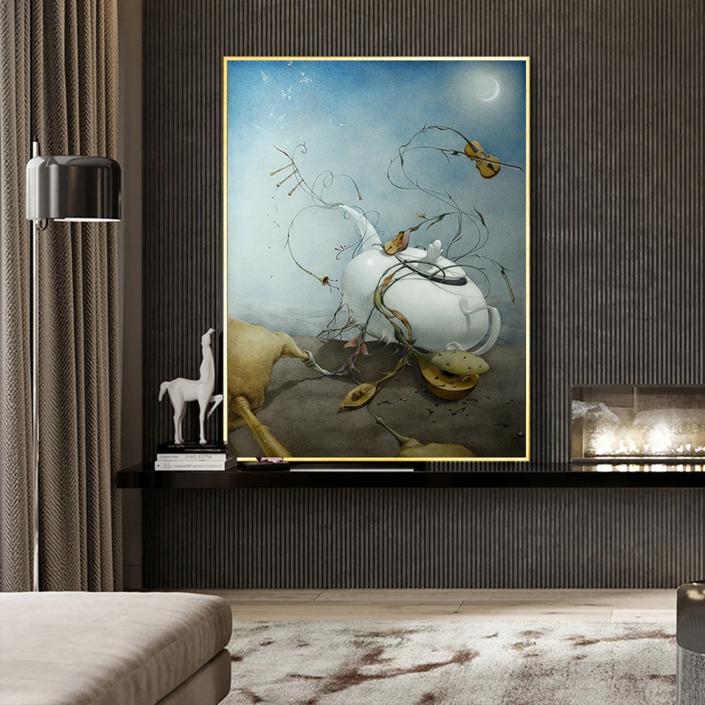 

Nordic Still Life Picture Wall Art Canvas Painting Abstract Kettle Poster Printing Living Room Bedroom Office Modern Home Decor