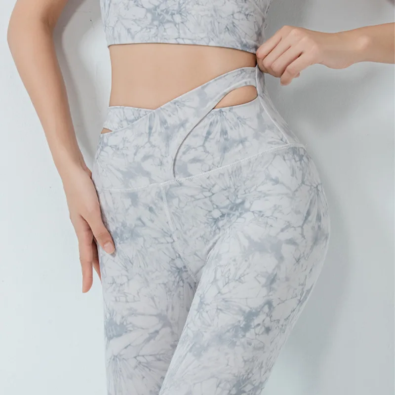 

HaleyChan Yoga Leggings High Waist for Women Workout Pants Tummy Control Non-See Through 4 Way Stretch Trousers Joggers Women