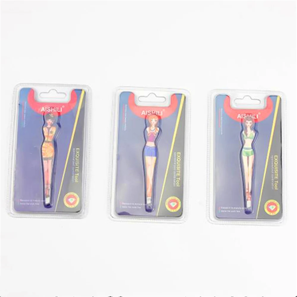 1 шт. профессиональная девушка пинцет для бровей Горячая форма нержавеющая сталь