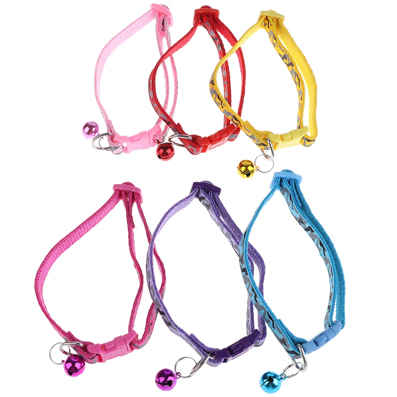 

1PCS Colorful Adjustable Safe Neck Strap Soft Pet Collar for Small Medium Large Dogs