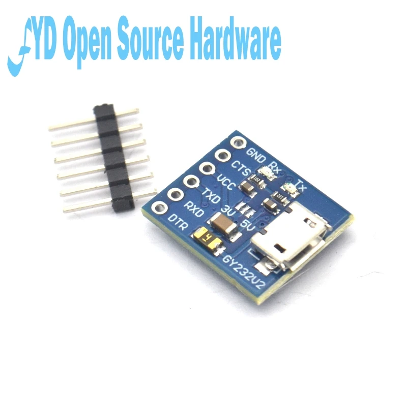 GY-232V2 MICRO FT232RL USB к ttl Модуль микроконтроллер последовательный загрузчик |