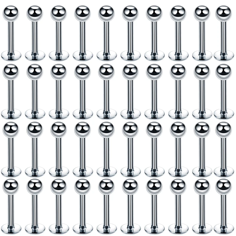 Оптовая продажа 40 шт./лот хирургическая сталь для губ пирсинг уха хряща серьги