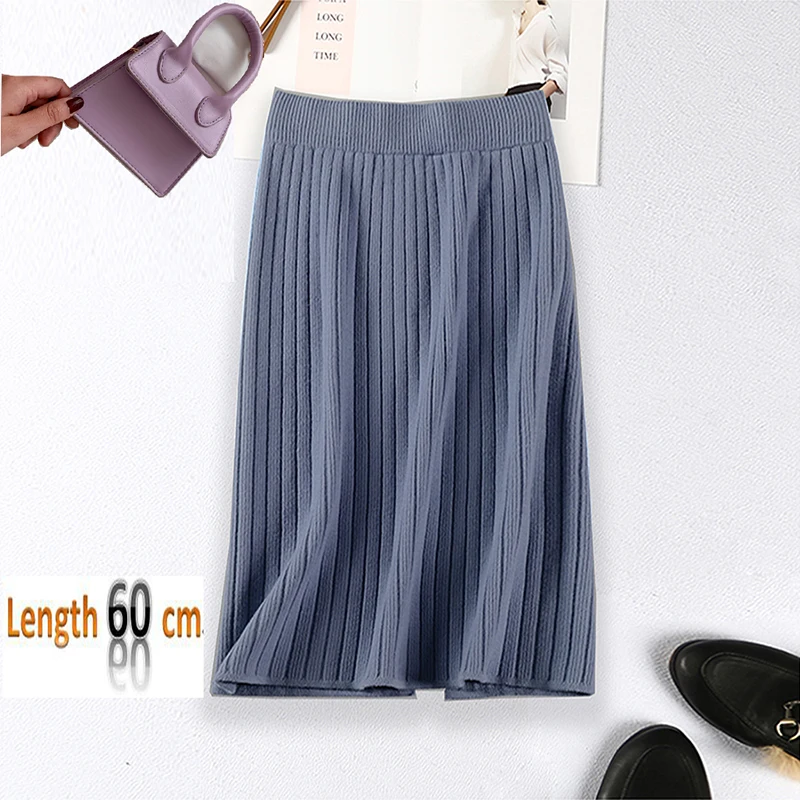 Юбка-карандаш Женская трикотажная однотонная с высокой талией | одежда