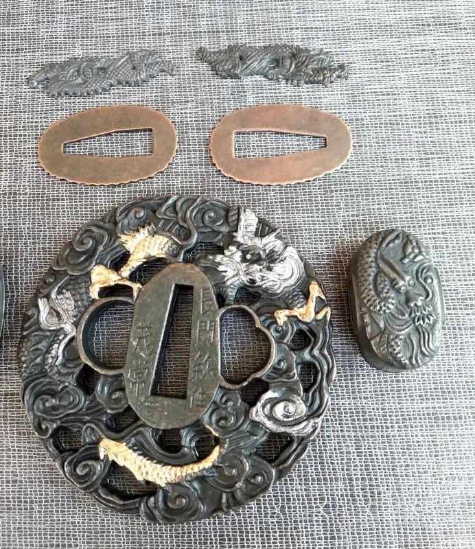 Кованые комплект фитинга аксессуары Цуба для палаш Меч Лезвие катаны сабля | Дом