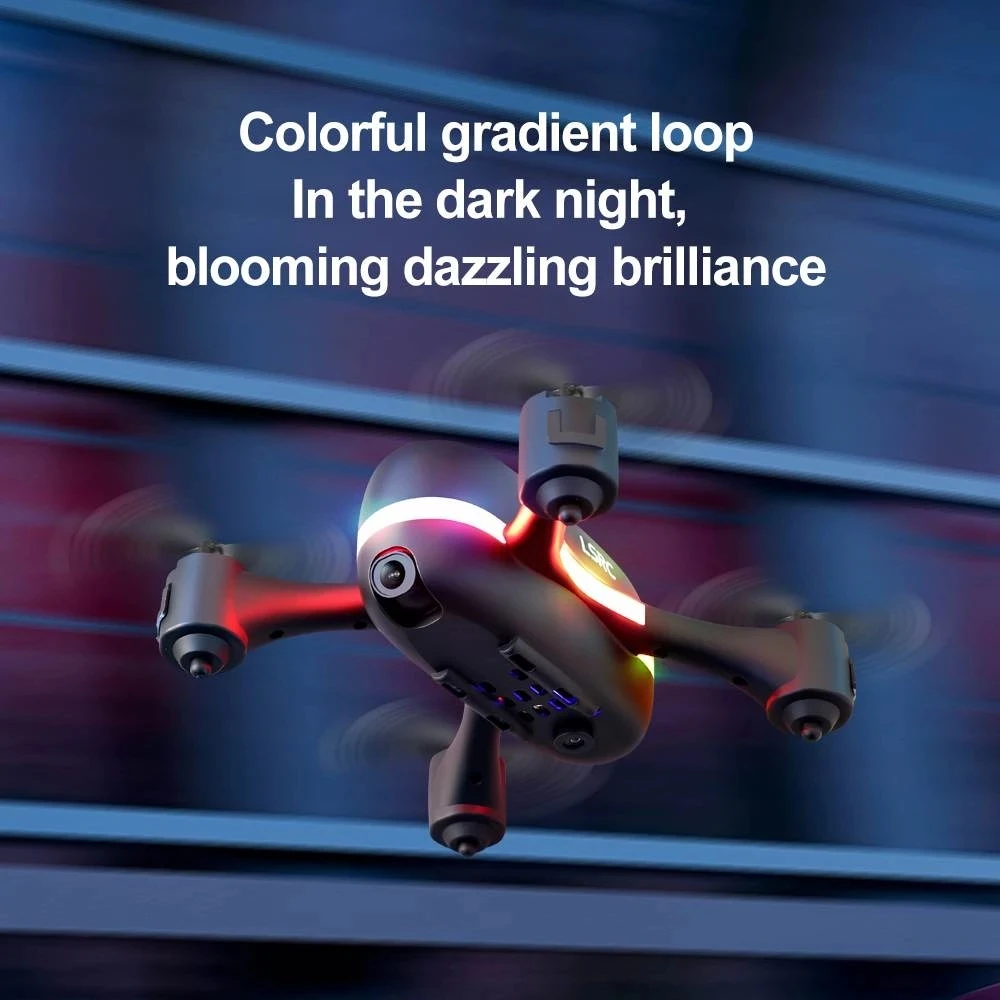 Новый Радужный Дрон 4K двойная камера HD Wi-Fi FPV с оптическим потоком фиксированная